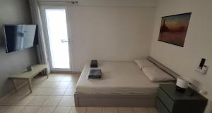 TV a/nebo společenská místnost v ubytování HoneyBee4 - Cozy studio close to the port, airport & Athens