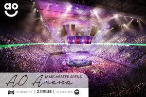 a picture of an arena with a crowd of people at Modern 1-Bed Apartment - City Centre - FREE Wi-Fi - New - in Manchester