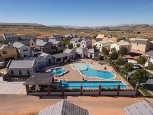 an aerial view of a resort at Sand Hollow Haven in Hurricane