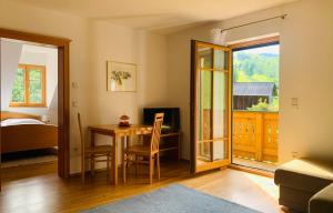 Postel nebo postele na pokoji v ubytování Apartments Grabenmühle
