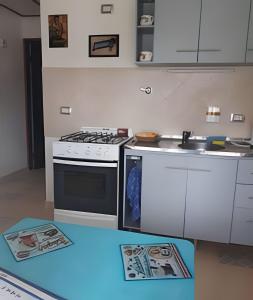 Cuisine ou kitchenette dans l'établissement Lindo apartamento céntrico y comodo