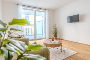 Μια τηλεόραση ή/και κέντρο ψυχαγωγίας στο Krems Deluxe Apartments - Newly built