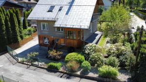 an overhead view of a house with a garden at Willa Ada & Apartments in Karpacz