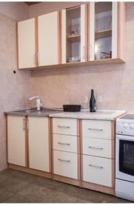 Kuchyň nebo kuchyňský kout v ubytování Perast apartman "Mika" + 18 fotografií