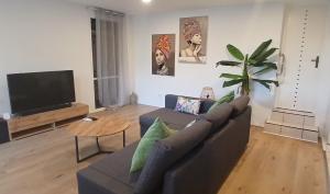 TV a/nebo společenská místnost v ubytování Casa bonita deluxe studio
