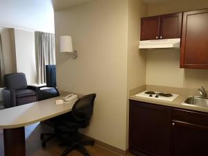 Kuchyň nebo kuchyňský kout v ubytování LoneStar Suites