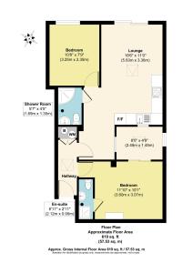 a floor plan of a house at Guest Homes - Croydon Road Apartments in Caterham