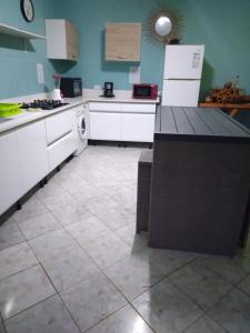 Kuchyň nebo kuchyňský kout v ubytování Villa goyavier