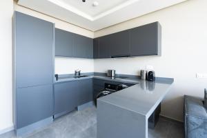 Atlantic View Appart'Hotel的厨房或小厨房