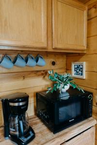 Kuchyň nebo kuchyňský kout v ubytování Alaska Cozy Cabins