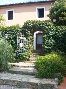 a house with a bunch of ivy growing on it at Residence La Casina in Castagneto Carducci