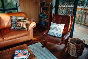 Setusvæði á Kelp Cabin intimate, calm and restful