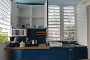 Kuchyň nebo kuchyňský kout v ubytování Beau logement Trou d'eau, La Saline avec terrasse