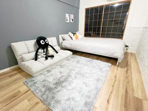 Postel nebo postele na pokoji v ubytování 高田馬場4分 最大7人 02