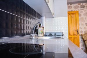 una cucina con lavandino e piano di lavoro di Guest House Šljuka a Kotor (Cattaro) Altre 20 foto