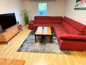 Posezení v ubytování Ferienwohnung Heimchen