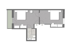 a floor plan of a house at Panoramahotel Fliesserhof in Fliess