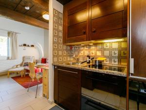 ズルレイにあるApartment Residenza Chesa Margun 47-2 by Interhomeのシンクとカウンタートップのあるキッチン +22枚の写真