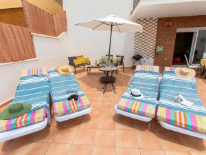 Ein Bett oder Betten in einem Zimmer der Unterkunft Apartment Belle Vue by Interhome