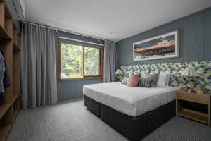 Krevet ili kreveti u jedinici u okviru objekta Viewhill Holiday Units - Bright