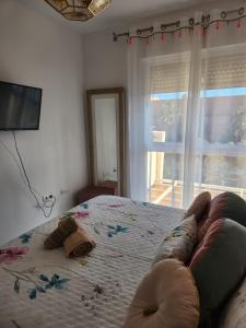 Posteľ alebo postele v izbe v ubytovaní ÁTICO DUPLEX ESPECTACULAR MARMOLADO con PISCINA PRIVADA!