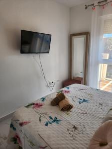 Posteľ alebo postele v izbe v ubytovaní ÁTICO DUPLEX ESPECTACULAR MARMOLADO con PISCINA PRIVADA!