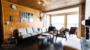 Posezení v ubytování Chalet Lärchenwinkel, Riederalp Golmenegg