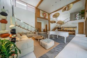 Posezení v ubytování Brand new Private Luxury Villa in Ubud