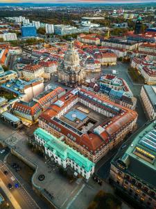 Vista generica su Dresda o vista sulla città dall'interno dell'hotel