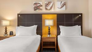 Letto o letti in una camera di Hilton Dresden an der Frauenkirche