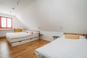 Posteľ alebo postele v izbe v ubytovaní Domecheck Boží Dar + 24 fotografií