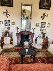 Area soggiorno di Charming Castle in Austria