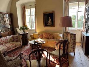 Area soggiorno di Charming Castle in Austria