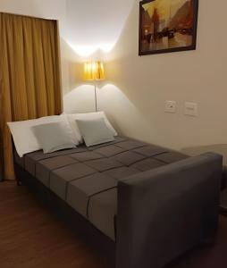 Postel nebo postele na pokoji v ubytování Flat Live Vila Mariana/Ibirapuera (Apto 1002)