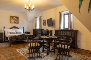 Voodi või voodid majutusasutuse Hotel Ruze toas