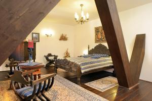 Voodi või voodid majutusasutuse Hotel Ruze toas