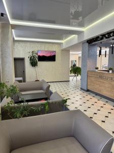 TV a/nebo společenská místnost v ubytování Hotel Druzhba