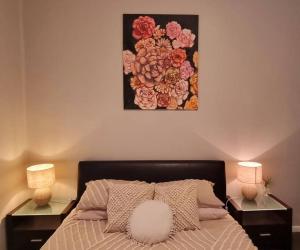 Katil atau katil-katil dalam bilik di Wallace Cottage Dog friendly accommodation