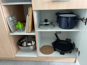 Kuchyň nebo kuchyňský kout v ubytování Apartment Varnsdorf Nr.1