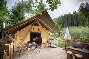 Zahrada ubytování Huttopia Forêt des Vosges