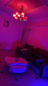 Posezení v ubytování Appartement d'une chambre salon seul au 3 eme avec un grand balcon personnel