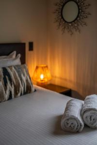 Postel nebo postele na pokoji v ubytování Hotel Onderbergen