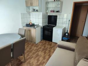 Kuchyň nebo kuchyňský kout v ubytování Apartments Ivo