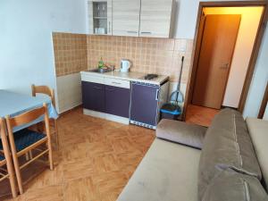 Kuchyň nebo kuchyňský kout v ubytování Apartments Ivo