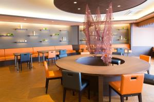 A seating area at Umiusagi