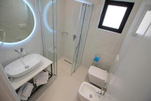 Koupelna v ubytování Hotel Strora