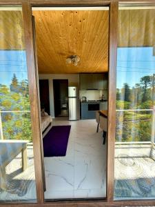 a view of a kitchen from the inside of a house at Villa Paradise in Tsikhisdziri +14 photos