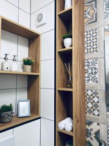 Kuchyň nebo kuchyňský kout v ubytování Bella Residence