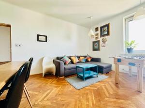 Posedenie v ubytovaní Apartament z widokiem na Pałac i Kościół.