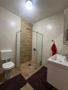 Koupelna v ubytování Villa in Brezovica + 6 fotografií